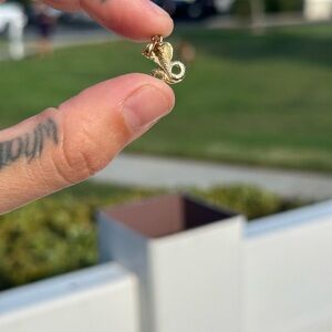 10k Solid gold Cobra Pendant
